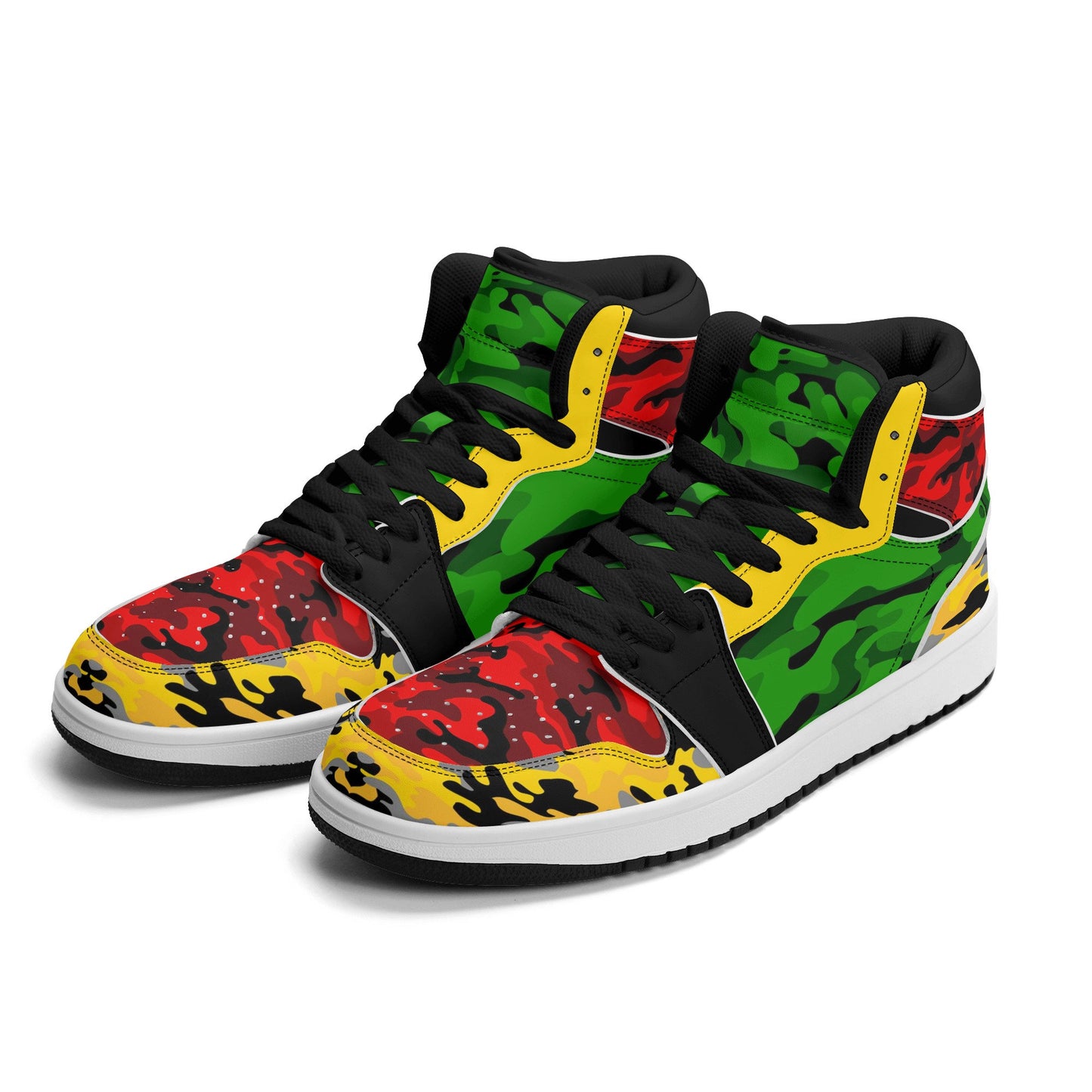 Rasta - Camo Colored Shoes with camo print in red/gold/green colorway