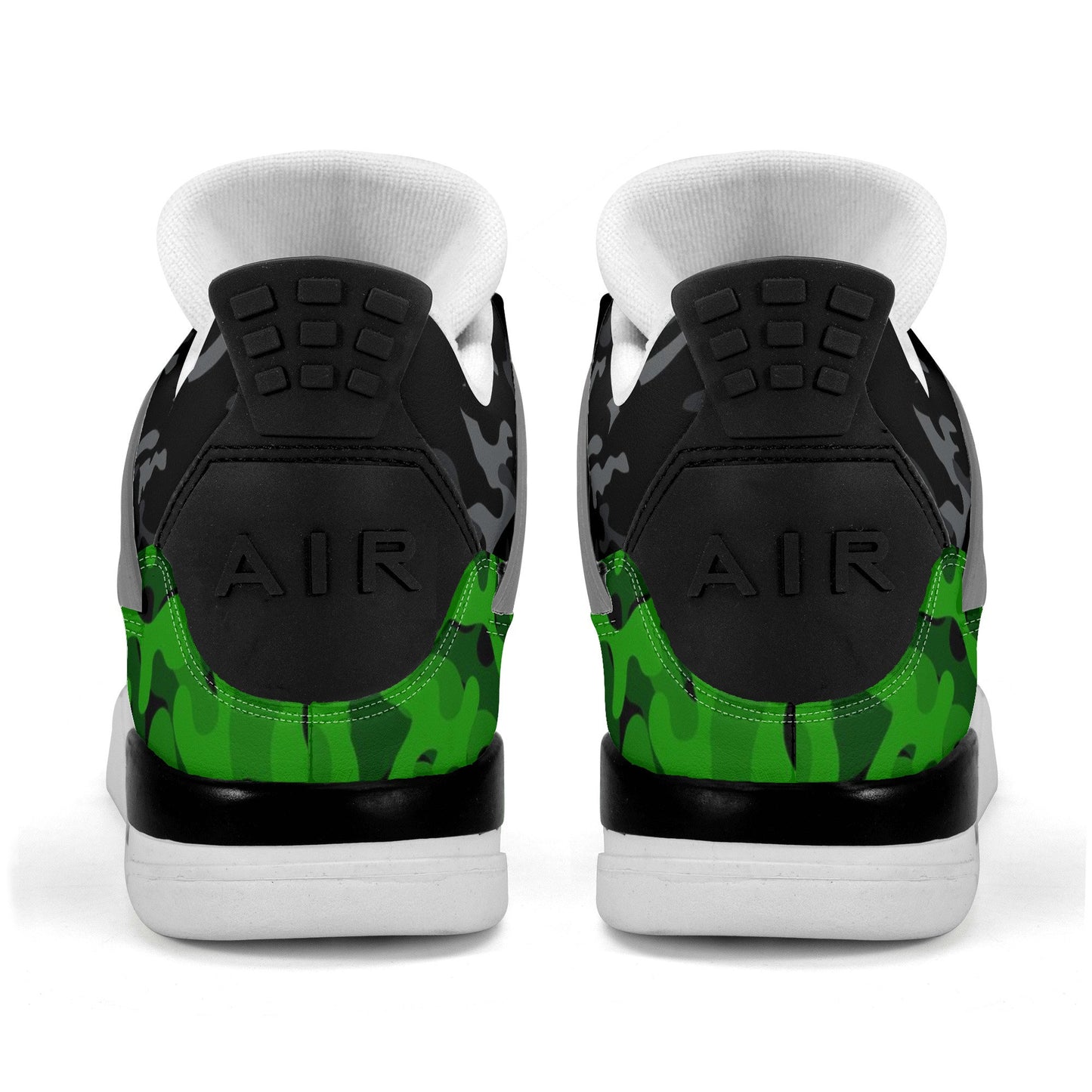 Jamaica Colors Camo Shoes with camo print in black/green/gold colorway