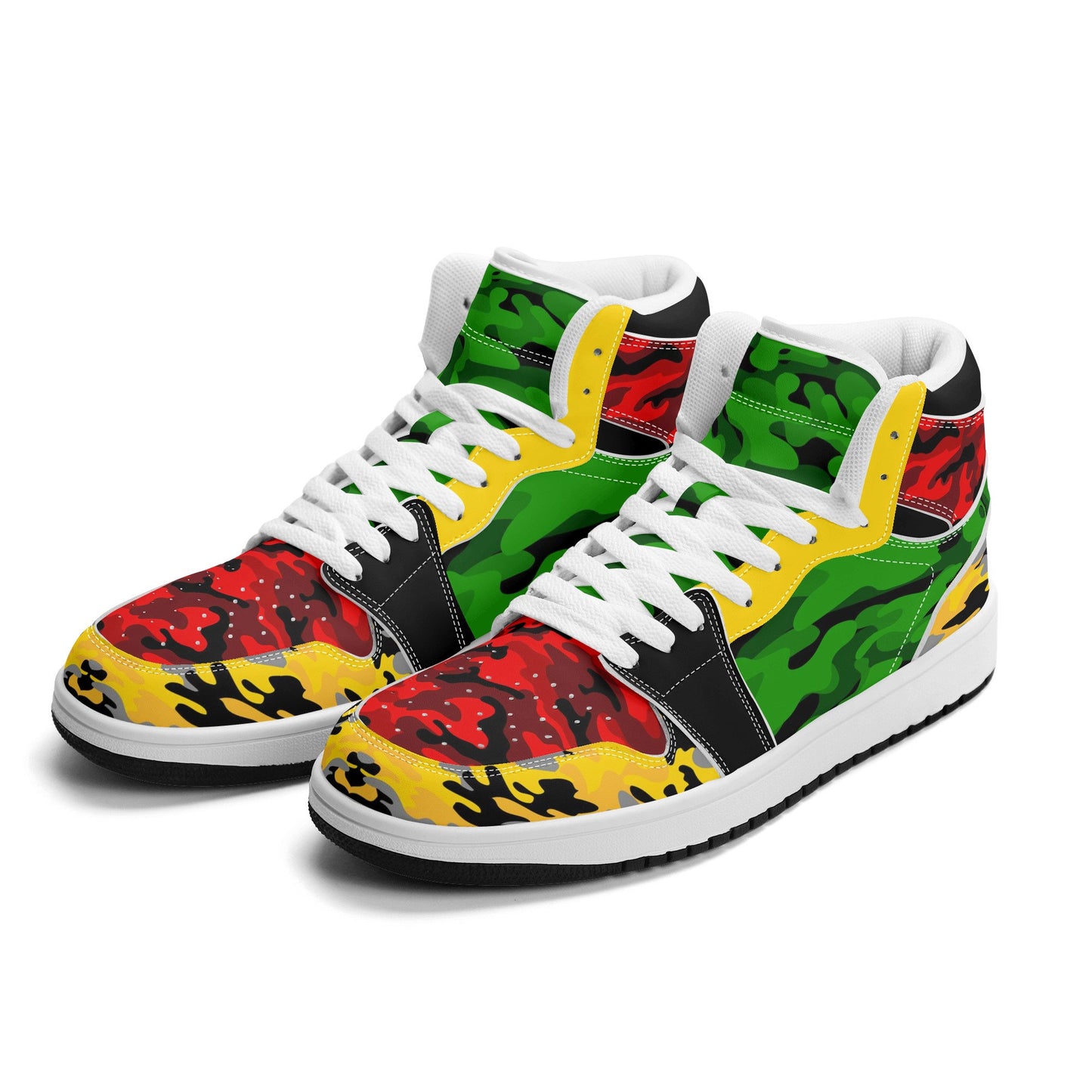 Rasta - Camo Colored Shoes with camo print in red/gold/green colorway