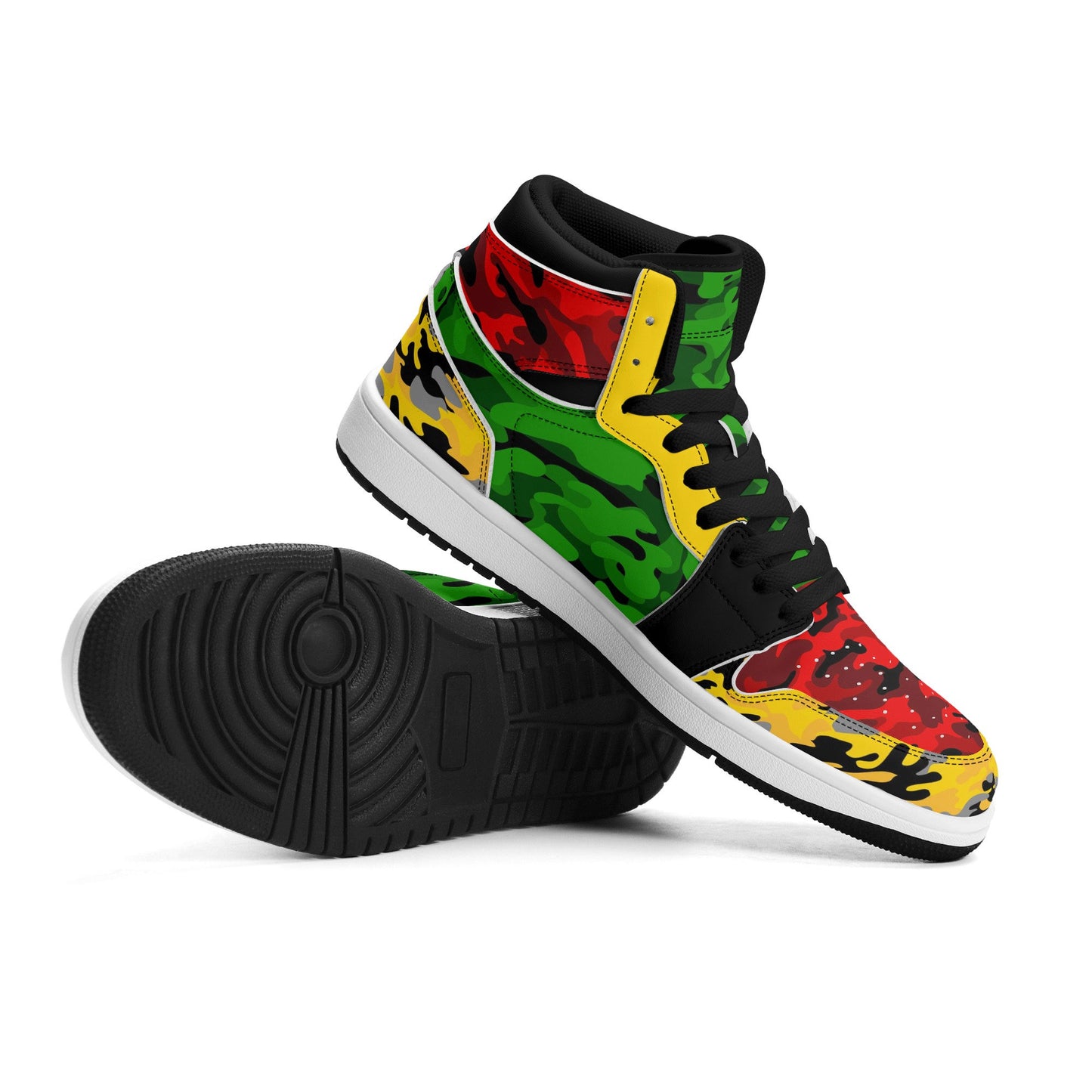 Rasta - Camo Colored Shoes with camo print in red/gold/green colorway