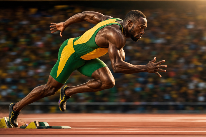 Jamaican sprinter on track — Jamaica athletics statistics
