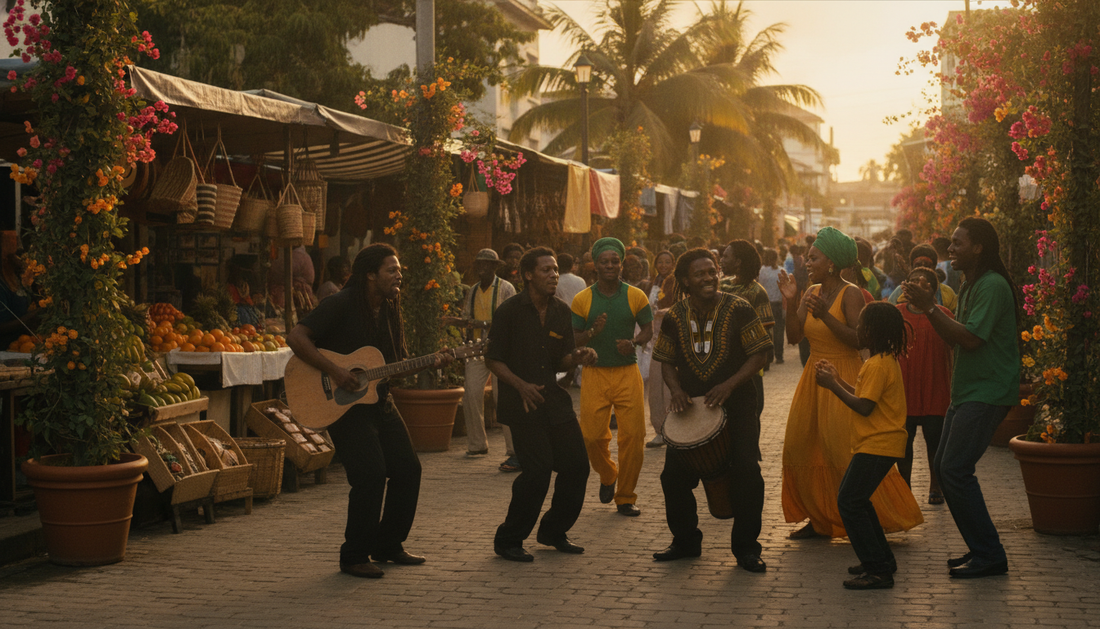Jamaican Culture: Flag, Music, Food, Patois & Island Pride featured image for RebelOneMart Culture & Style Guide