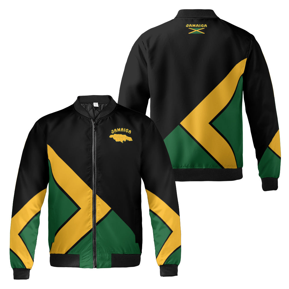 Jamaican Quilted Bomber Jacket for Men and Women
