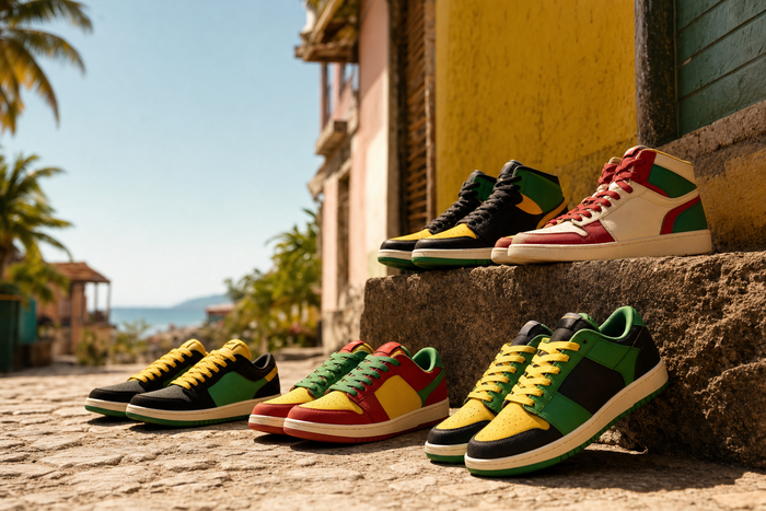 Caribbean Country Flag Shoes For Men and Women