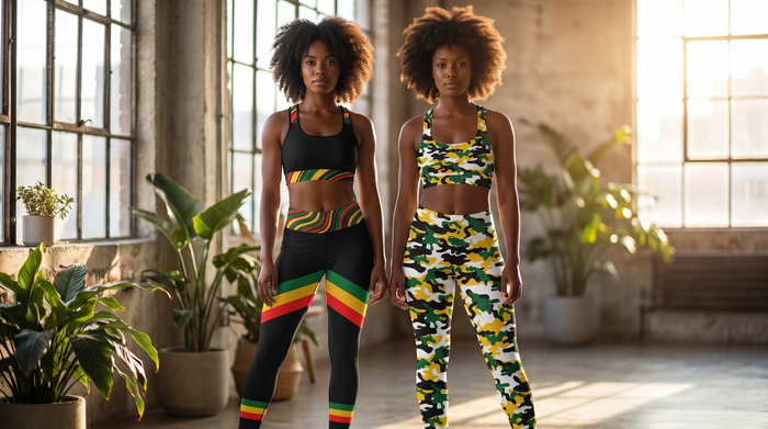 Padded Sports Bra & Leggings Set For Women