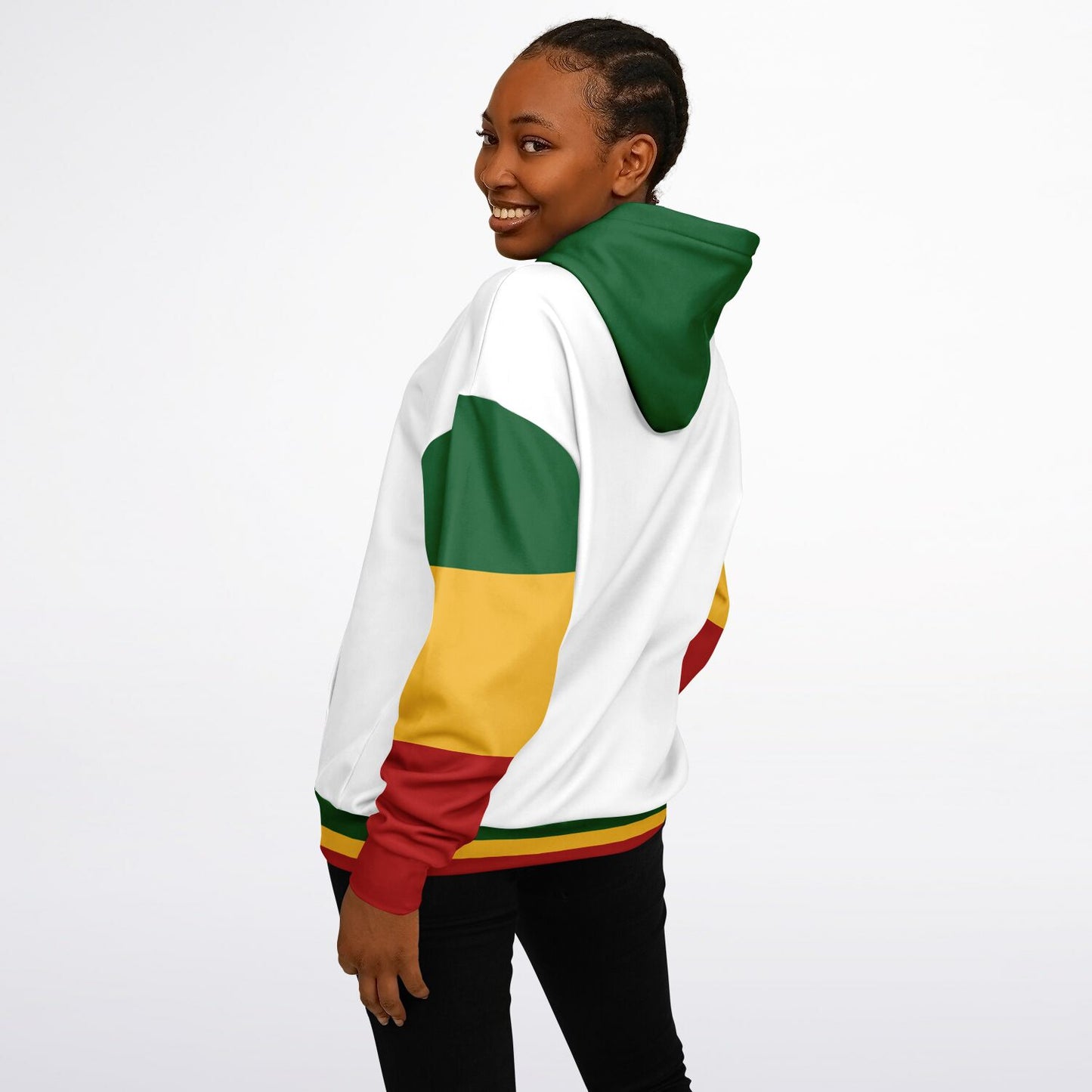 Rasta Heavyweight Pull Over Hoodie