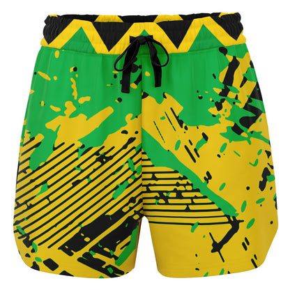 Women's Jamaica Flag Shorts