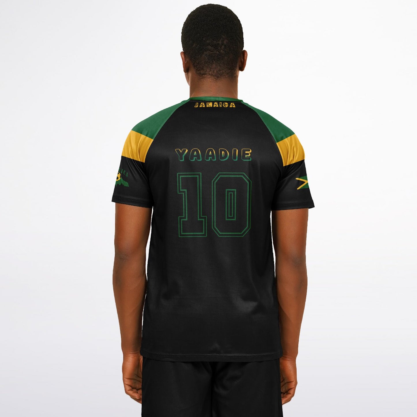 Jamaica Soccer Jersey - Black - Plain Back