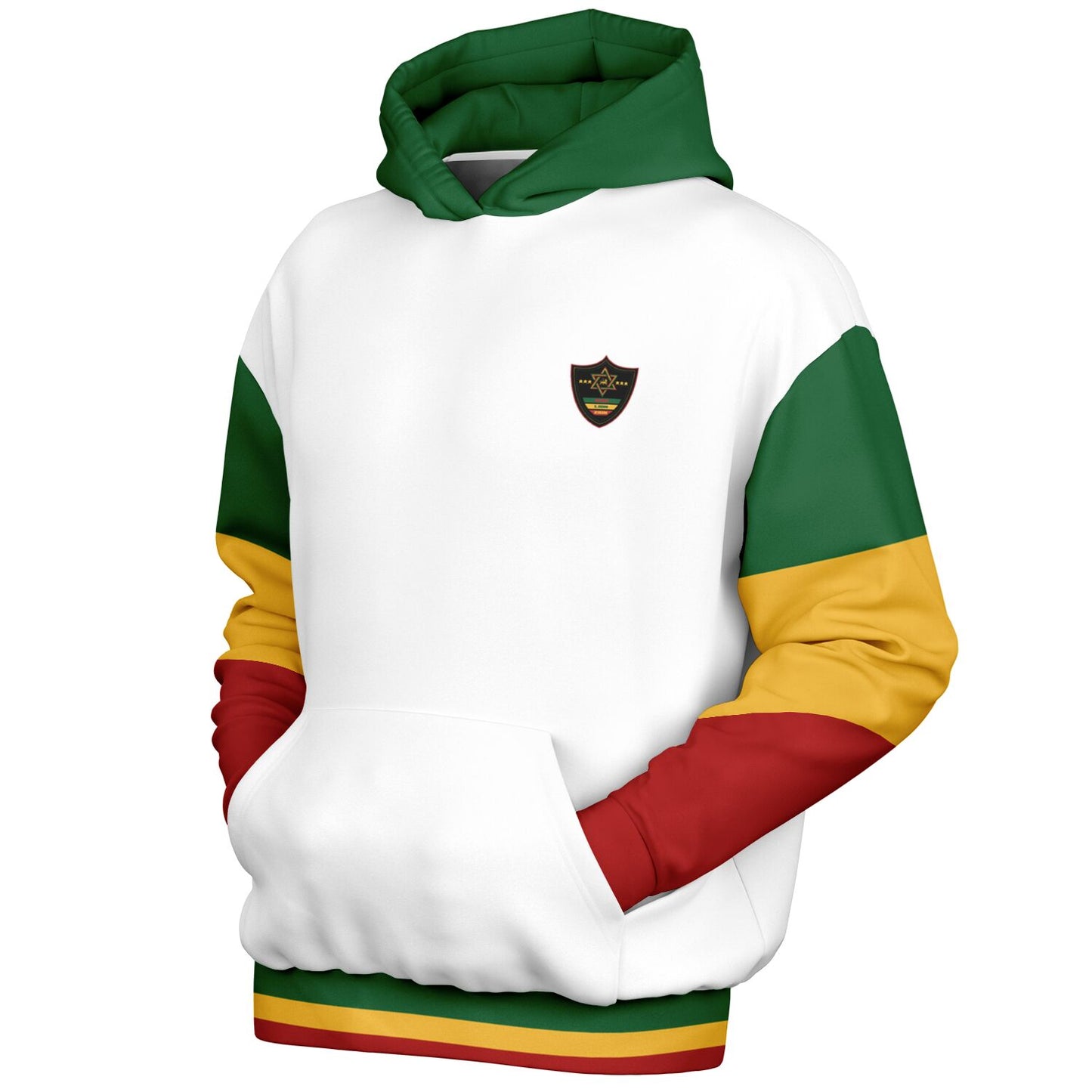 Rasta Heavyweight Pull Over Hoodie