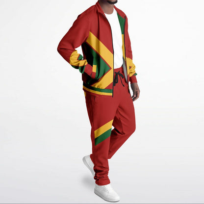 Rasta Tracksuit - Lion Of Judah Red
