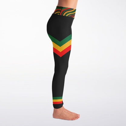 Rasta Padded Sports Bra & Yoga Leggings Set