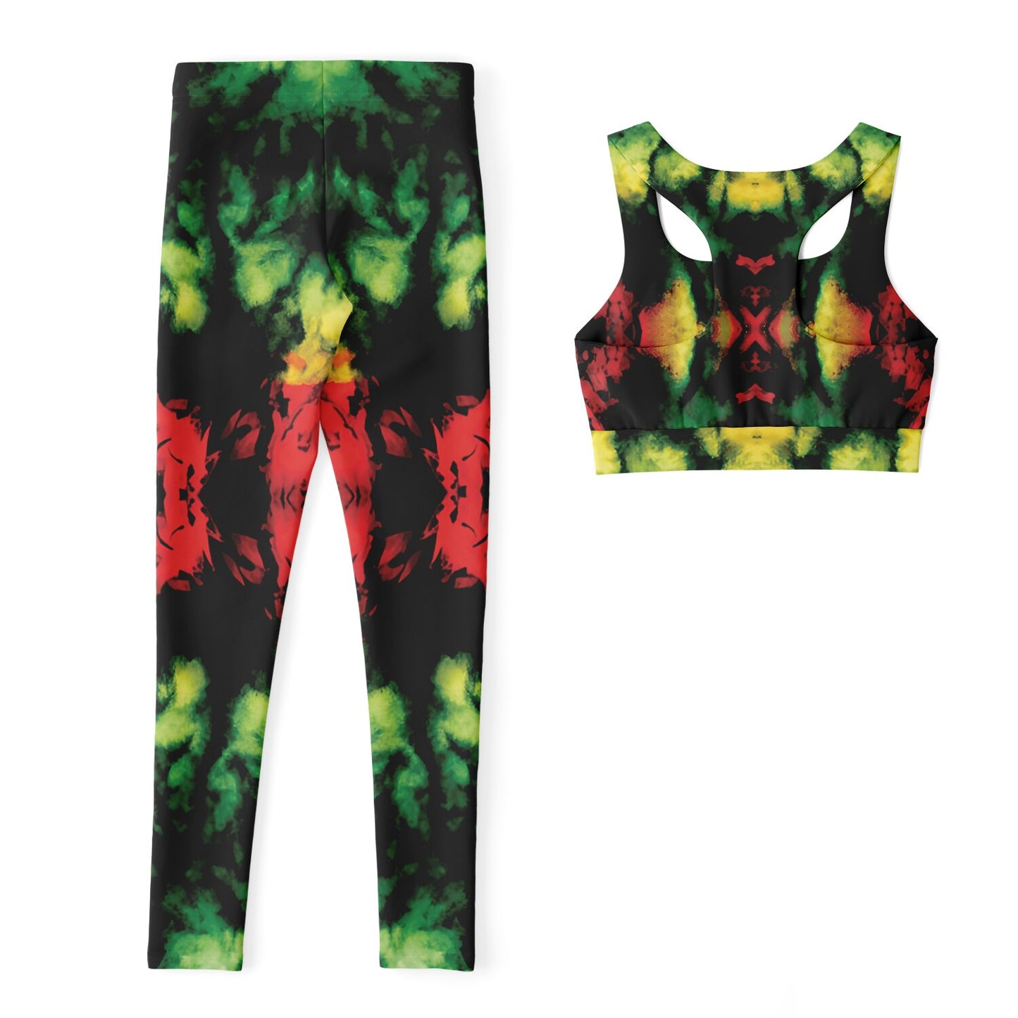 Rasta Haze Padded Sports Bra & Leggings Set