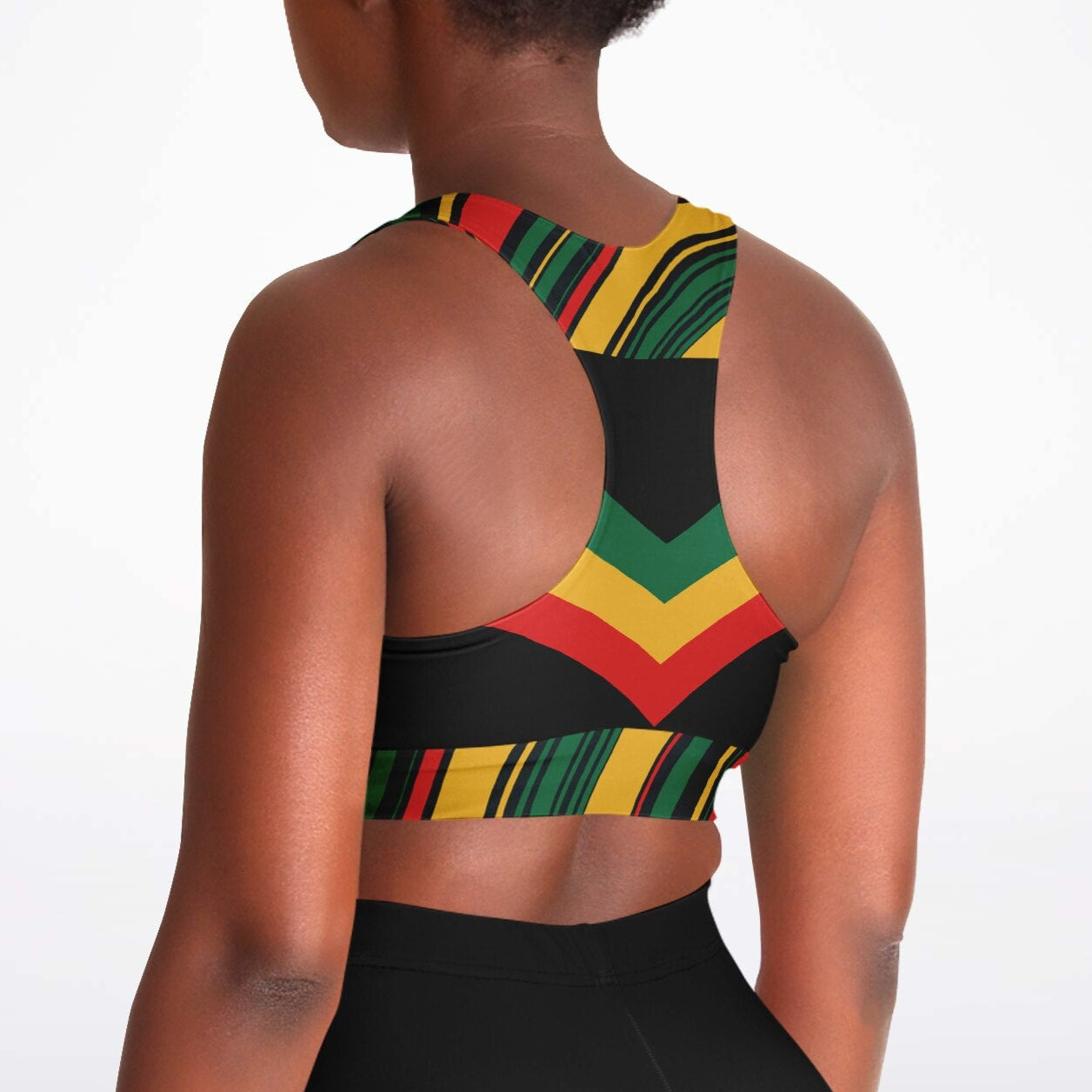 Rasta Padded Sports Bra