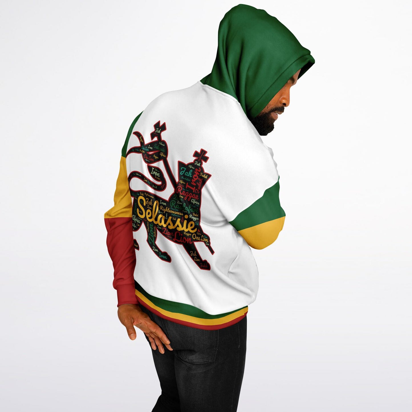 Rasta Heavyweight Pull Over Hoodie