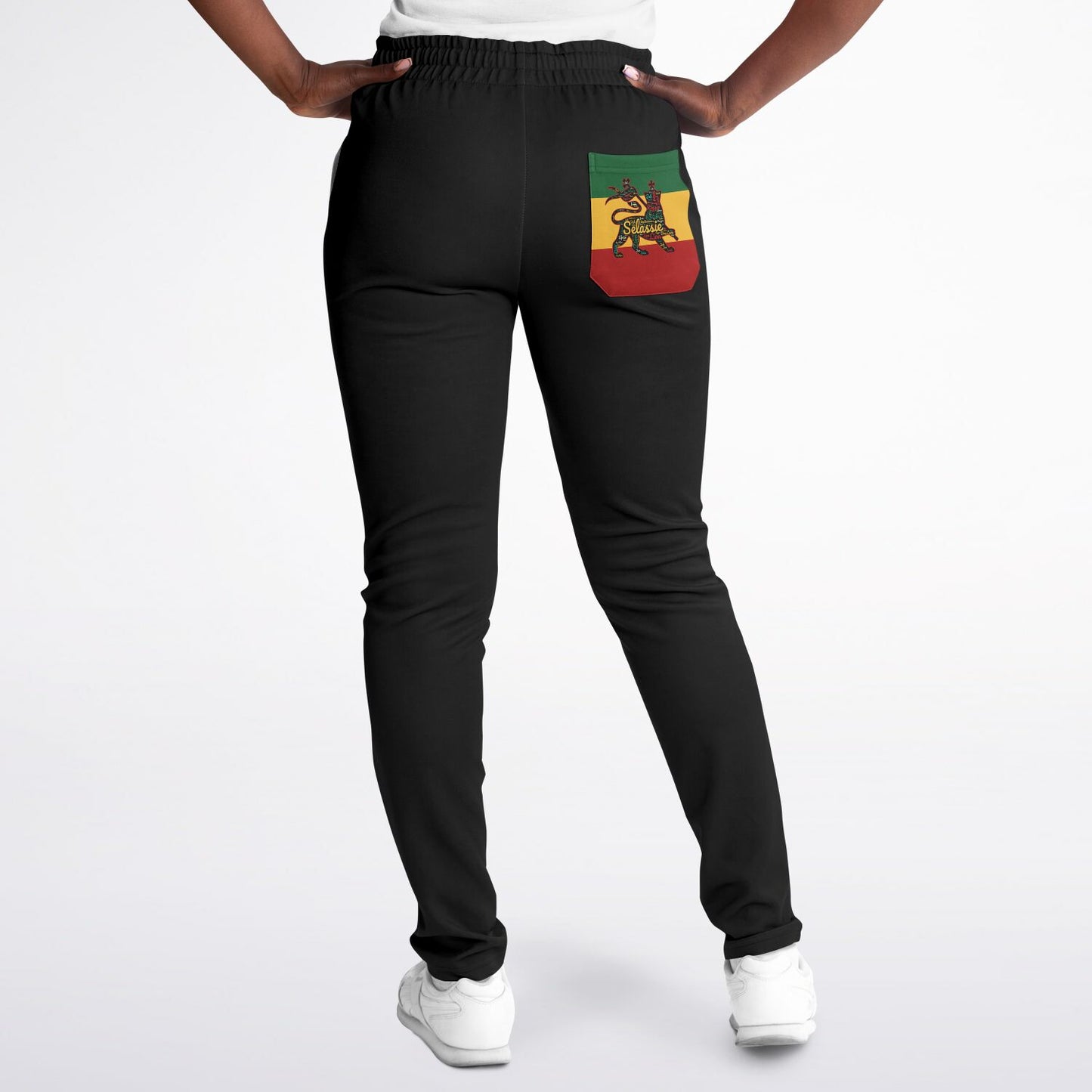 Rasta Track Pants - Ocho Rios Stripe White Black - Athletic