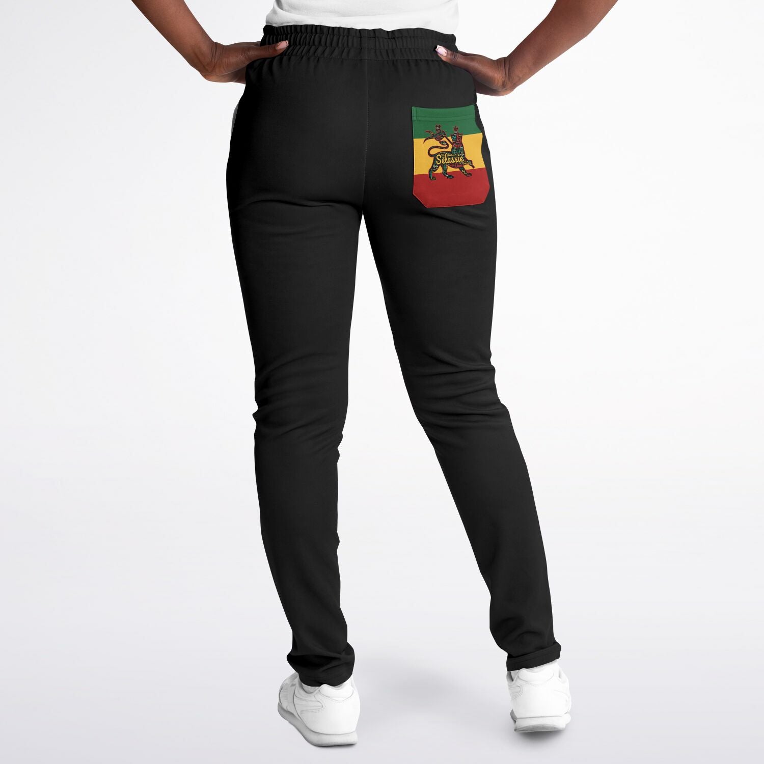 Rasta Track Pants - Ocho Rios Stripe White Black - Athletic