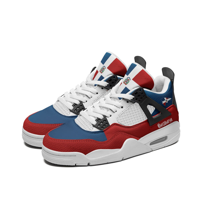 Dominican Republic flag shoes with red blue and white DR design - image 1