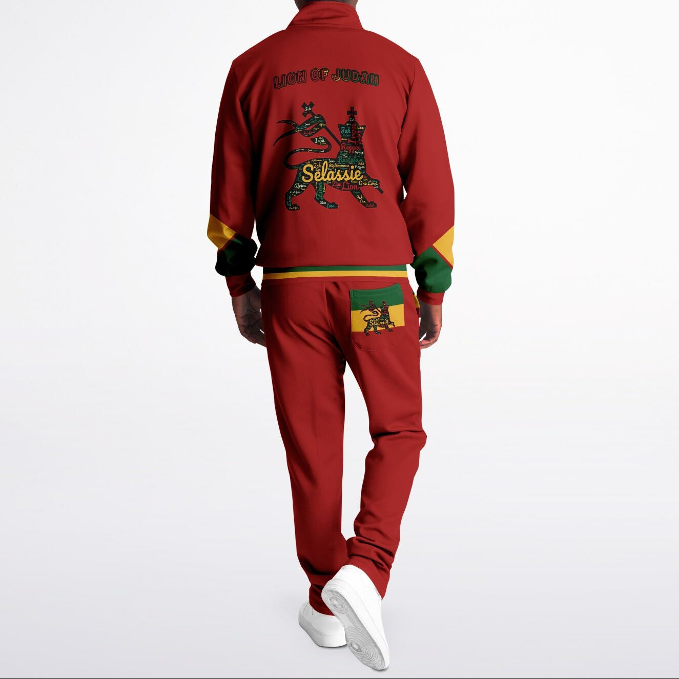 Rasta Tracksuit - Lion Of Judah Red