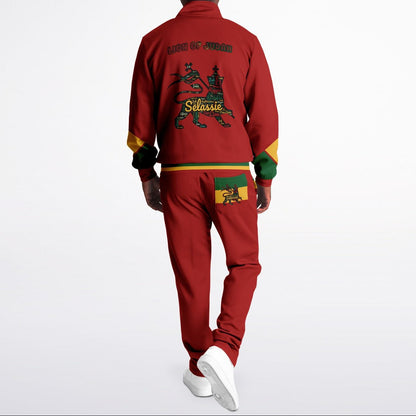 Rasta Tracksuit - Lion Of Judah Red