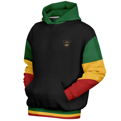 Rasta Heavyweight Pull Over Hoodie