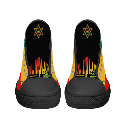 Lion of Judah Canvas Shoes High Tops