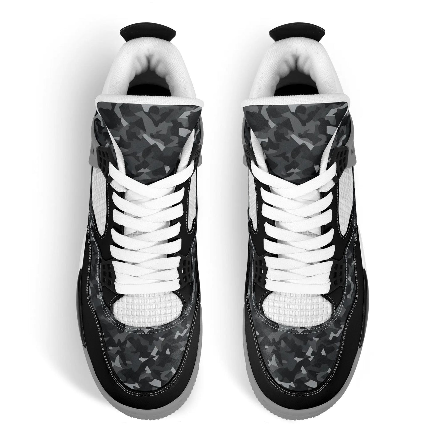 Black Camo Shoes - Mid Tops