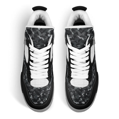 Black Camo Shoes - Mid Tops