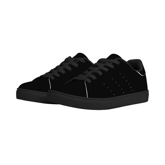All Black Sneakers for Men and Women, Solid Black Sneakers, All Black Low Tops