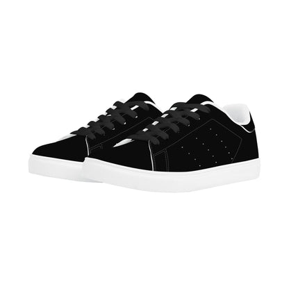 All Black Solid Sneakers