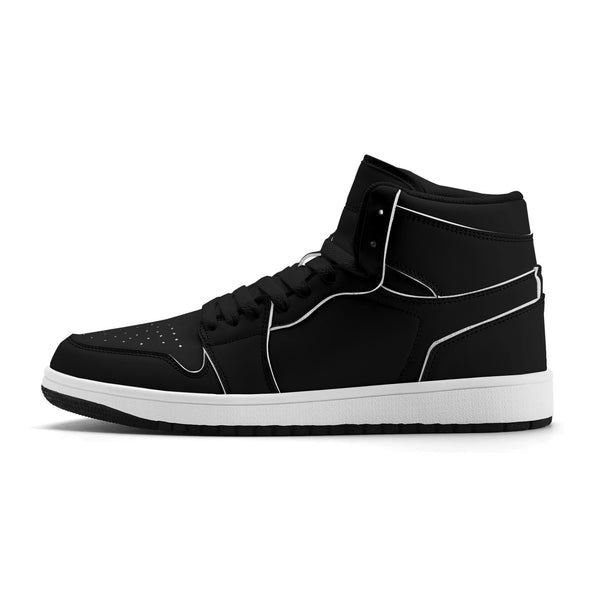 Example custom design on the Jamrock High: Black & White Shoes