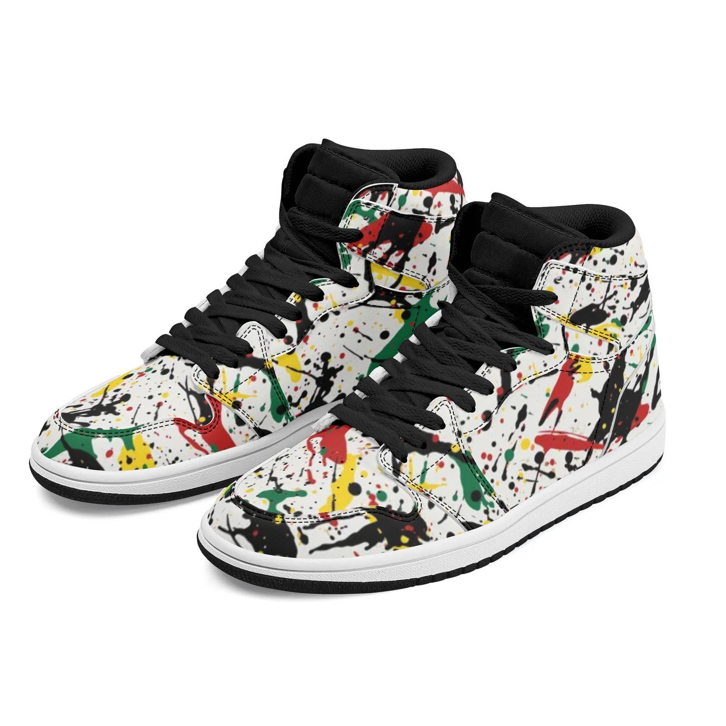 Rasta Shoes - Paint Splatter Sneakers