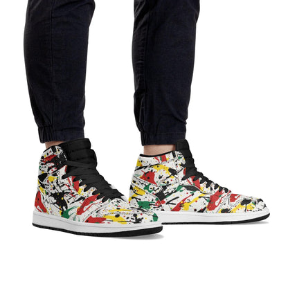 Rasta Shoes - Paint Splatter Sneakers