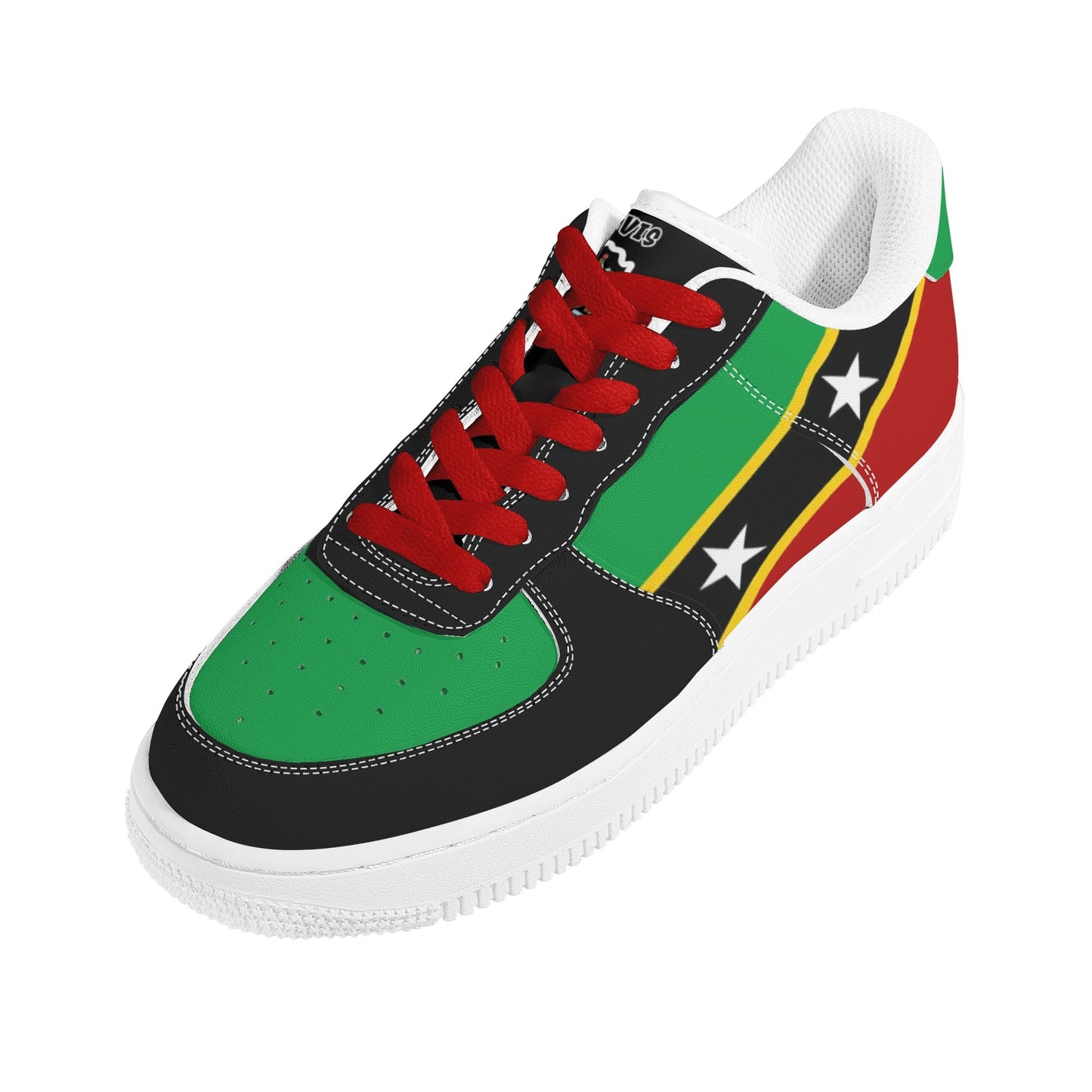 St Kitts and Nevis flag low top shoes with Caribbean island colors - image 5