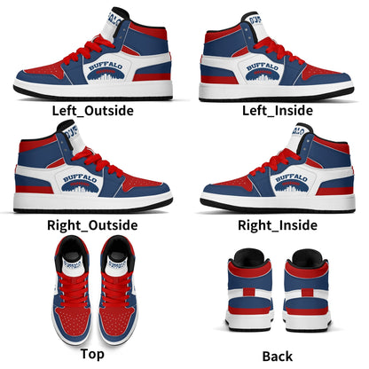 Buffalo Football Team Themed Shoes For Kids