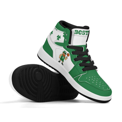Boston Basketball Team Themed Shoes For Kids