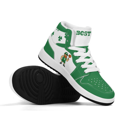 Boston Basketball Team Themed Shoes For Kids
