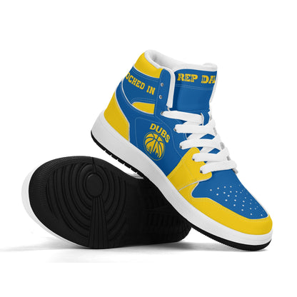 Golden State Basketball Team Themed Shoes For Kids