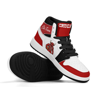 Chicago Basketball Team Themed Shoes For Kids