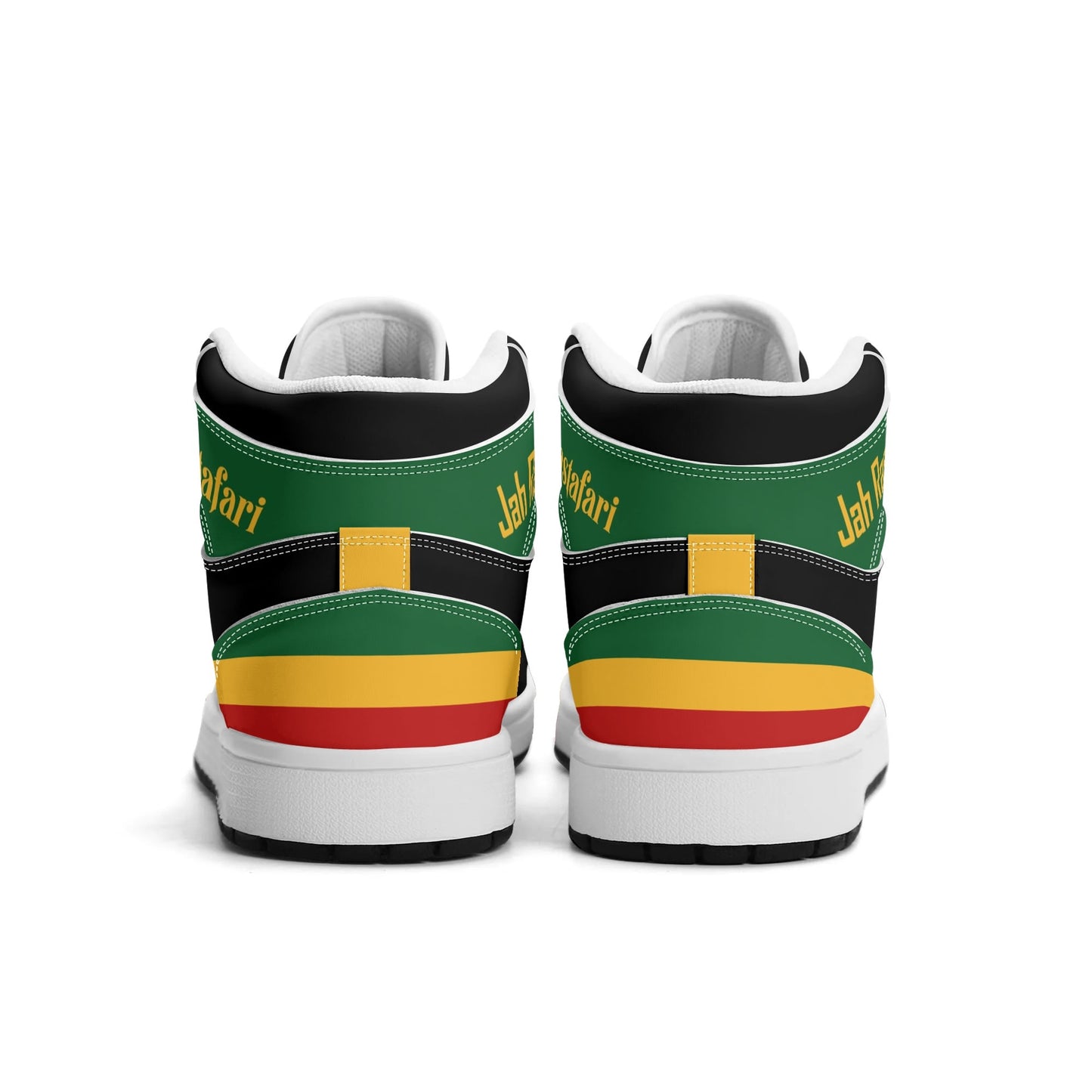 Jamrock Classics High - Jah Lion of Judah Black Shoes