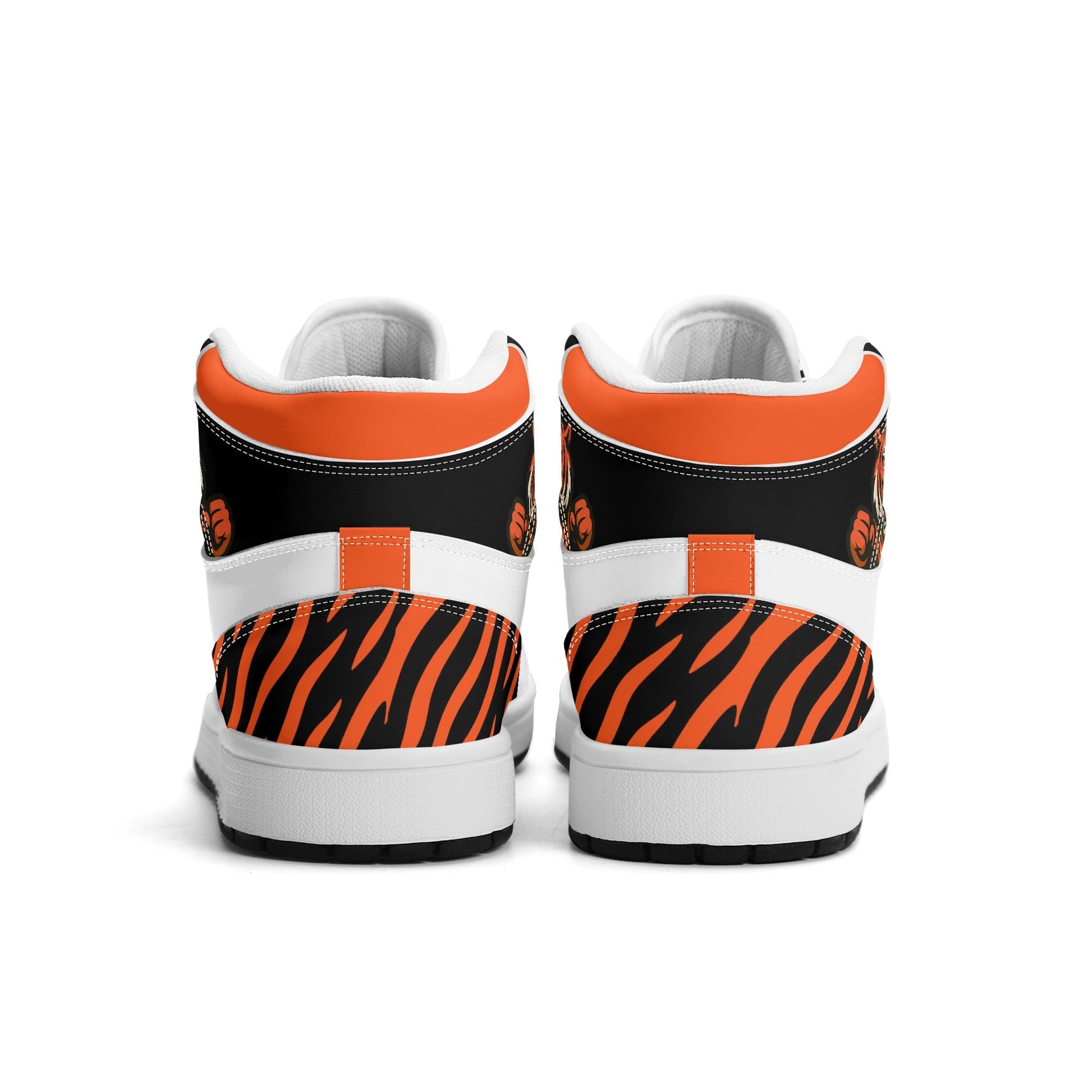 Cincinnati football-inspired high top sneakers with all-over city graphic printed upper