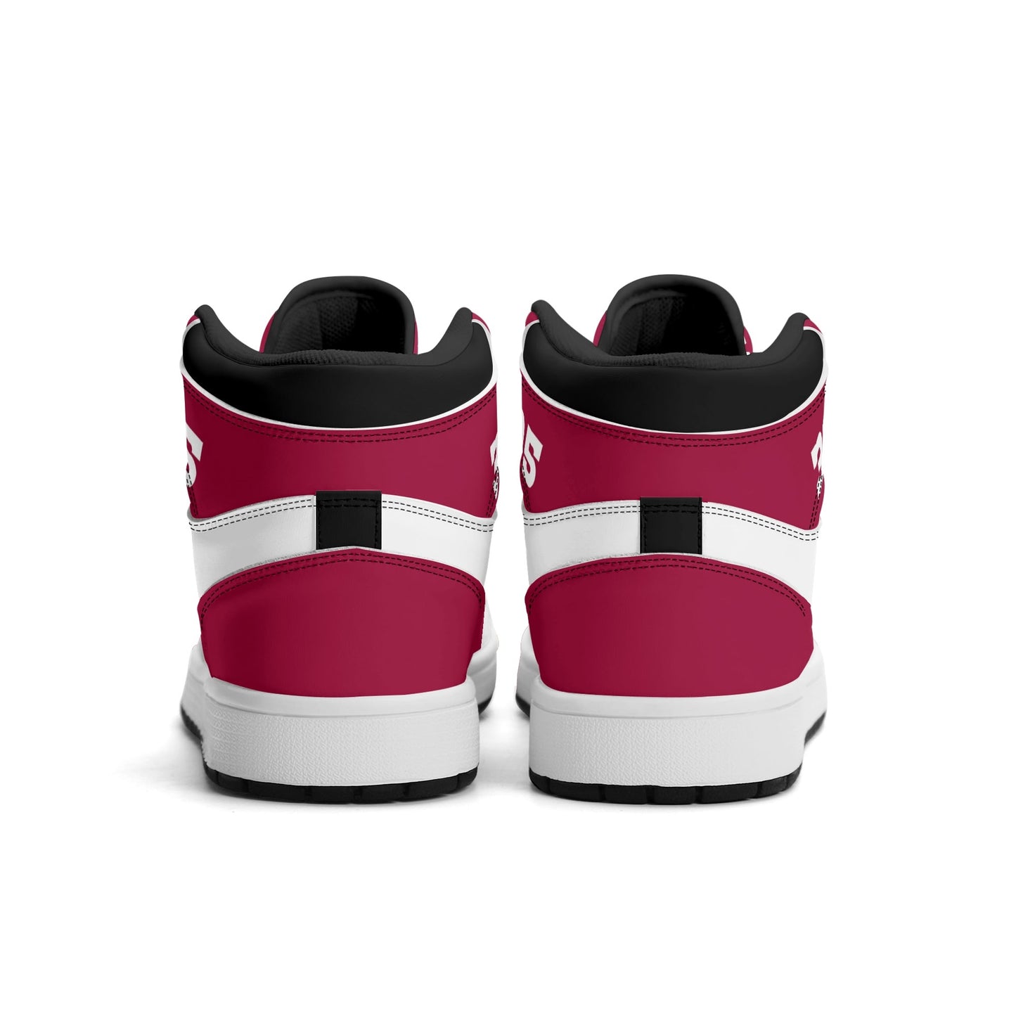 Miami basketball-inspired high top sneakers with all-over city graphic printed upper