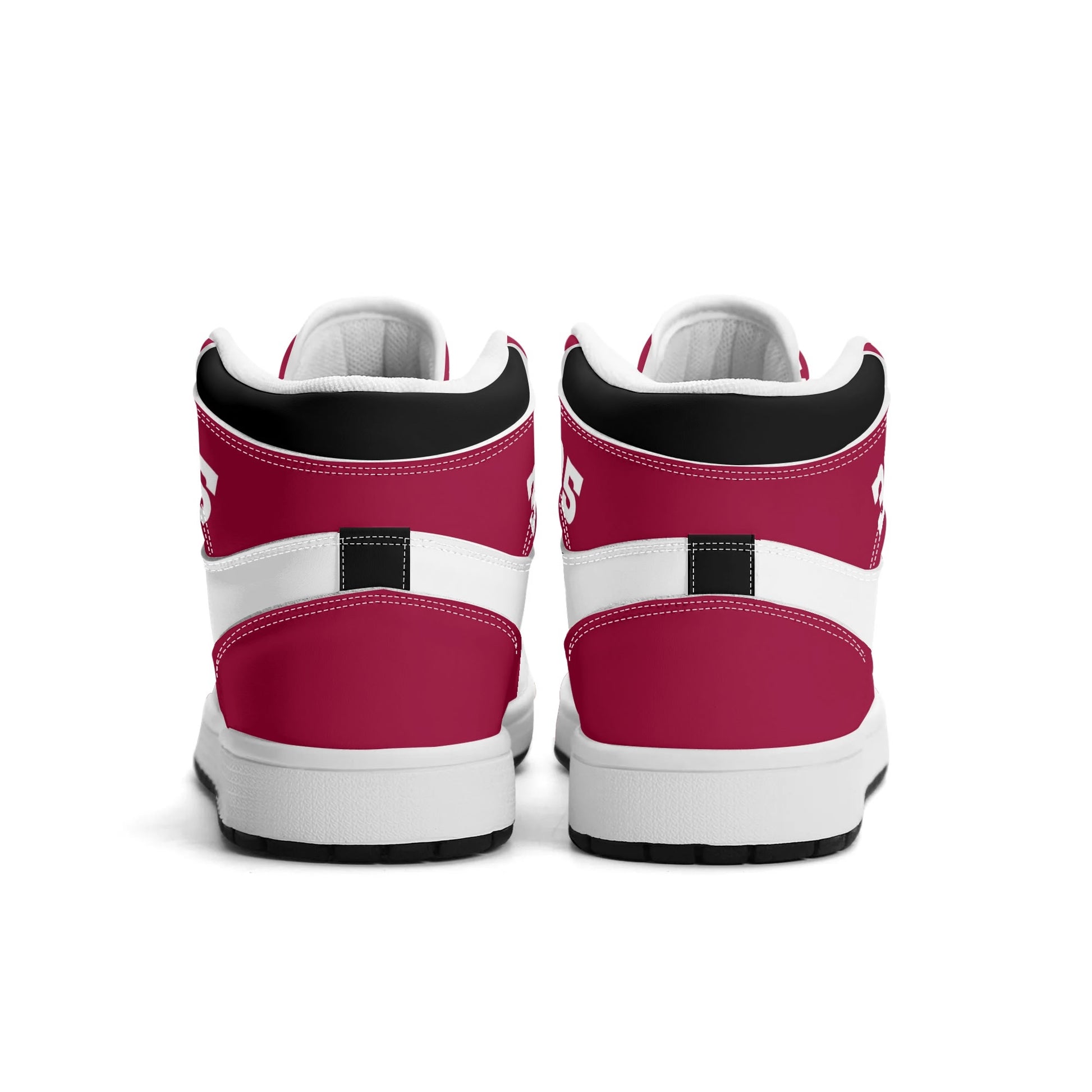 Miami basketball-inspired high top sneakers with all-over city graphic printed upper