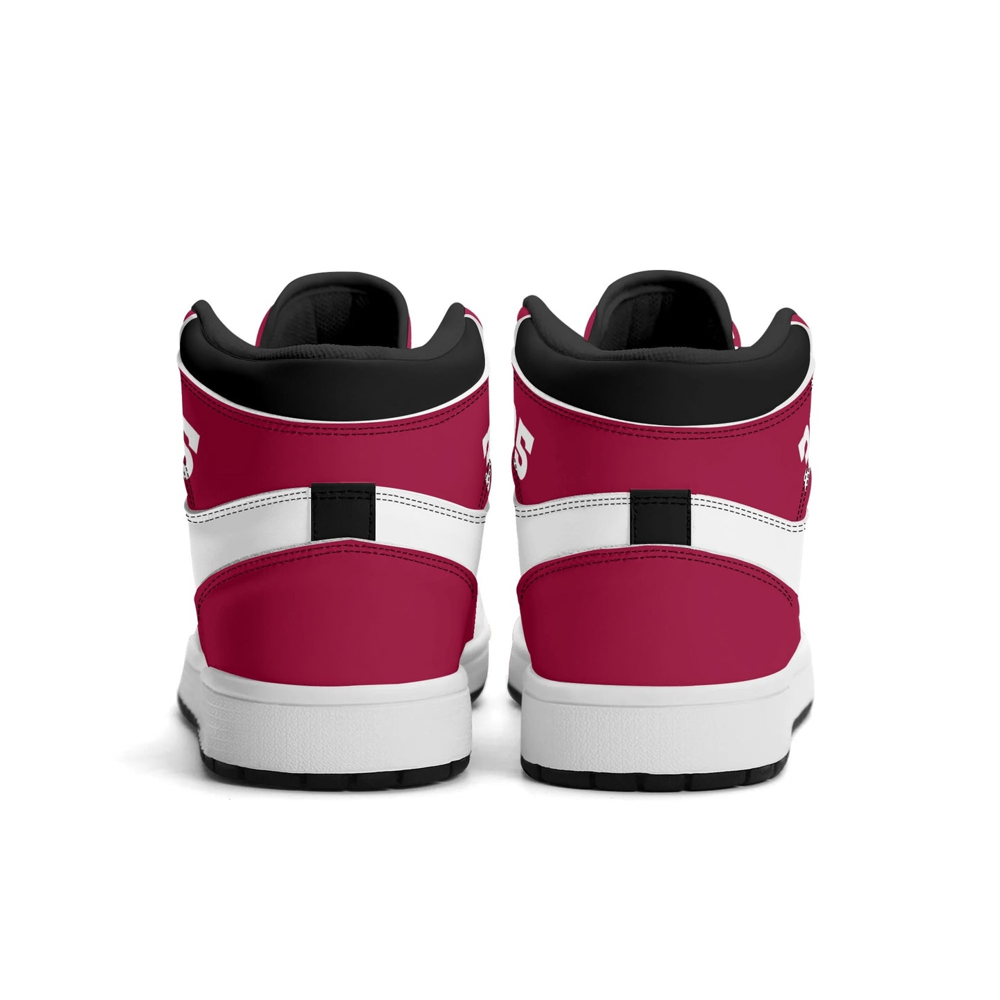 Miami basketball-inspired high top sneakers with all-over city graphic printed upper