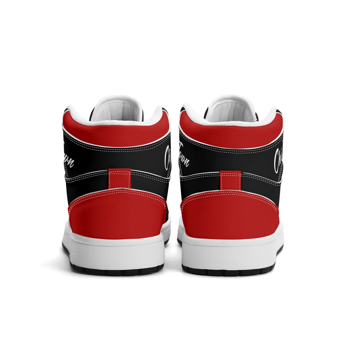 Chicago basketball-inspired high top sneakers in black with all-over city graphic printed upper