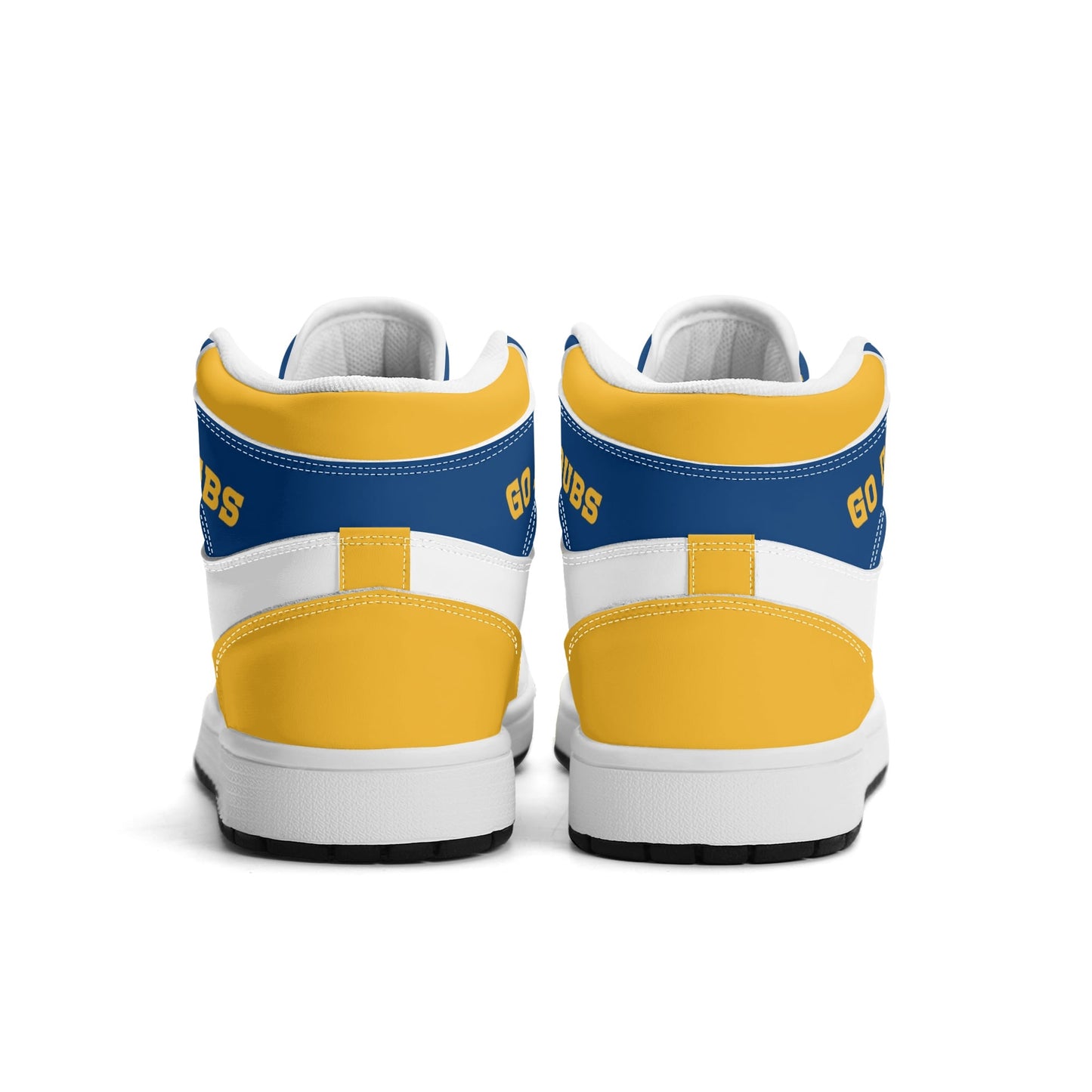 Bay Area basketball-inspired high top sneakers in white with all-over city graphic printed upper