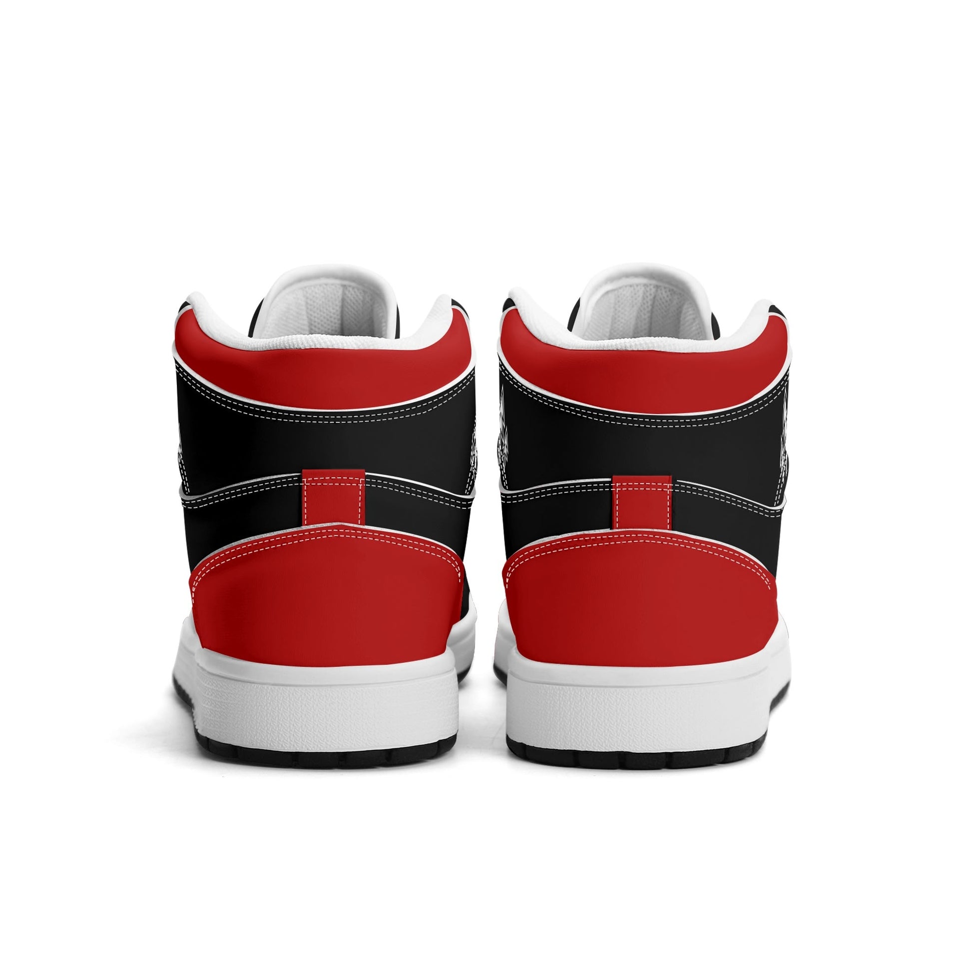 Portland basketball-inspired high top sneakers in black with all-over city graphic printed upper