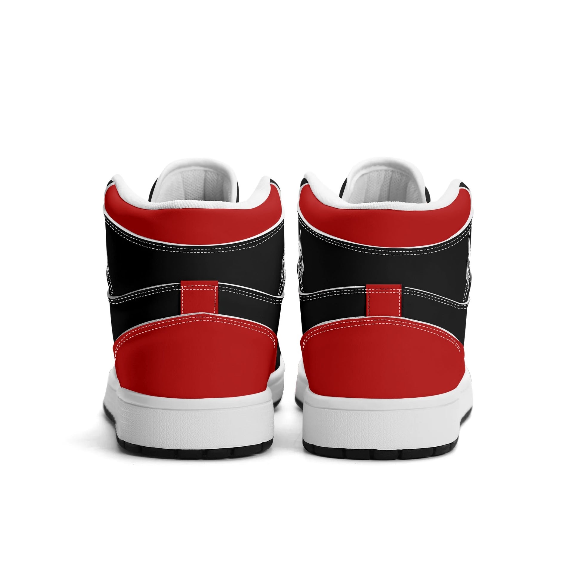 Portland basketball-inspired high top sneakers in black with all-over city graphic printed upper