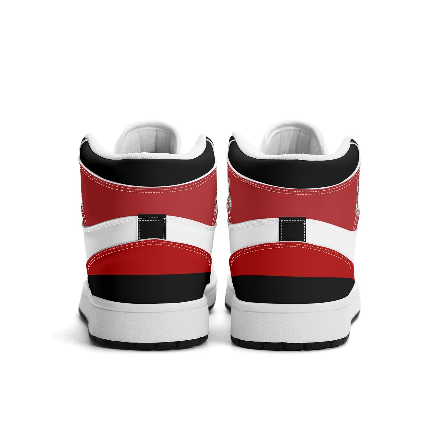 Portland basketball-inspired high top sneakers in white with all-over city graphic printed upper