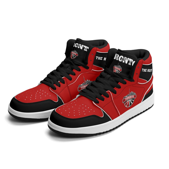 Toronto Basketball-Inspired High Top Sneakers Red - Jamrock High