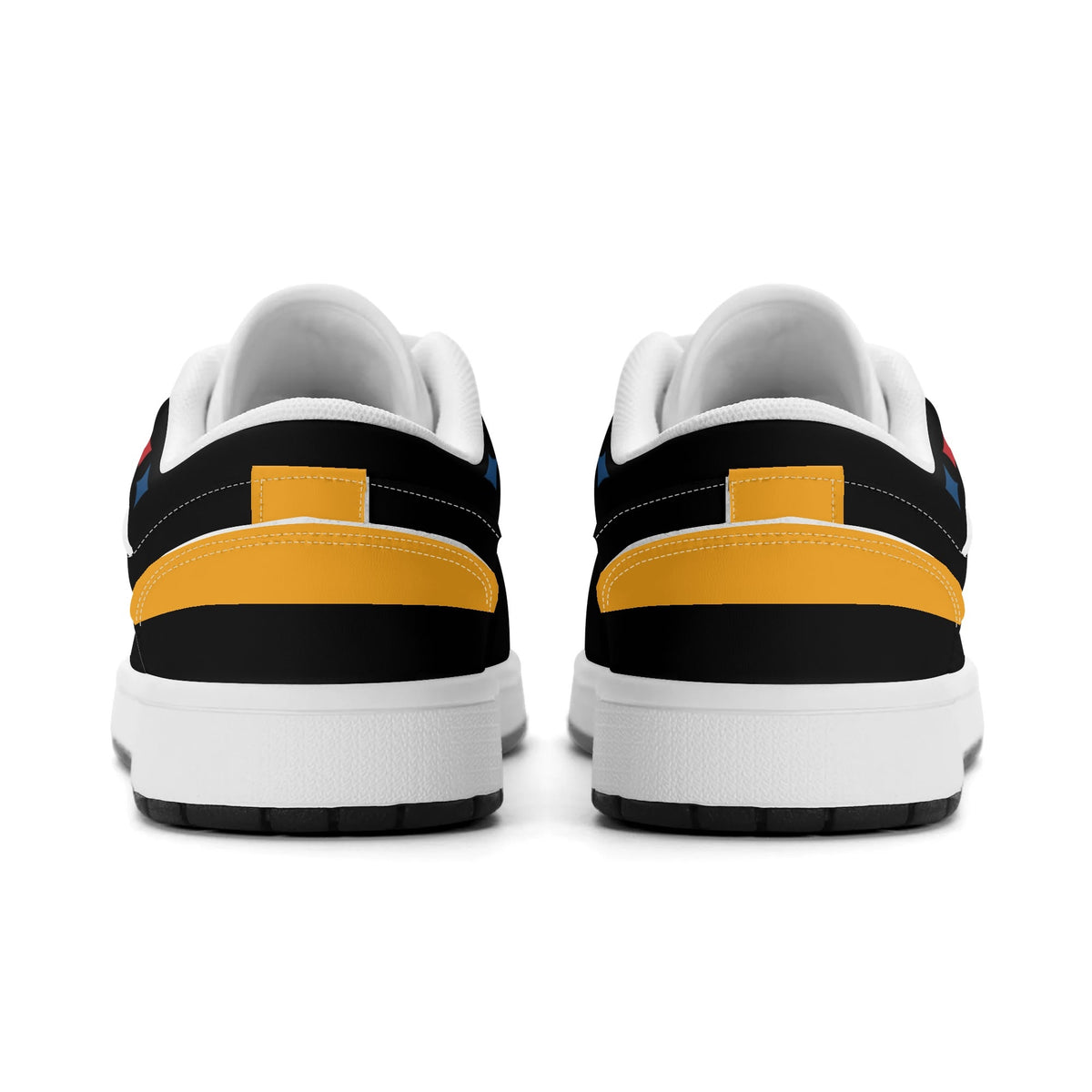 Pittsburgh football Jamrock Low top sneakers in black, gold with football badge with the city skyline over the rivers